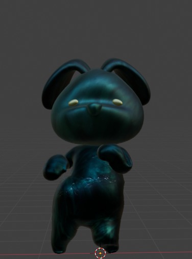 Sexy bear - 3D blender Low-poly 3D model_2