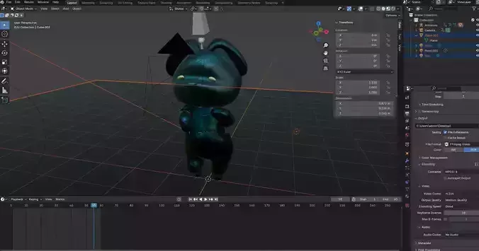 Sexy bear - 3D blender