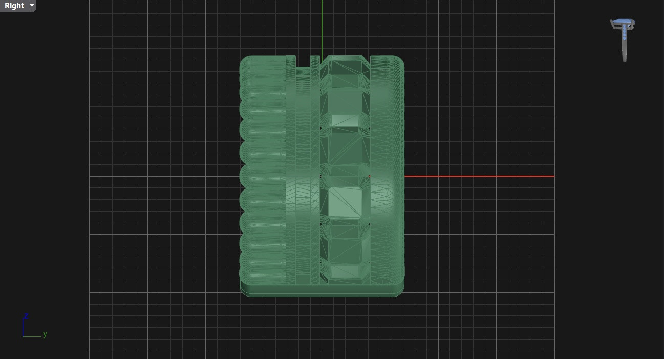 bead and cube ring N04 3D print model_8