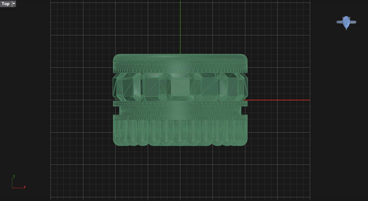 bead and cube ring N04 3D print model_6