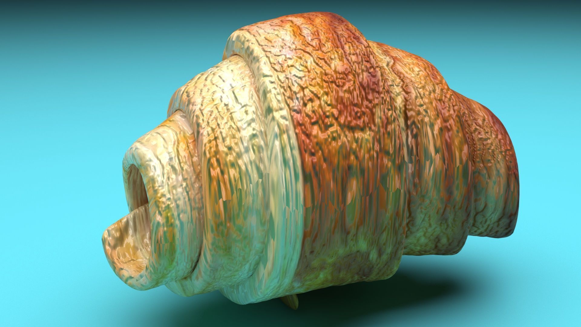 Croissant 3D model_7