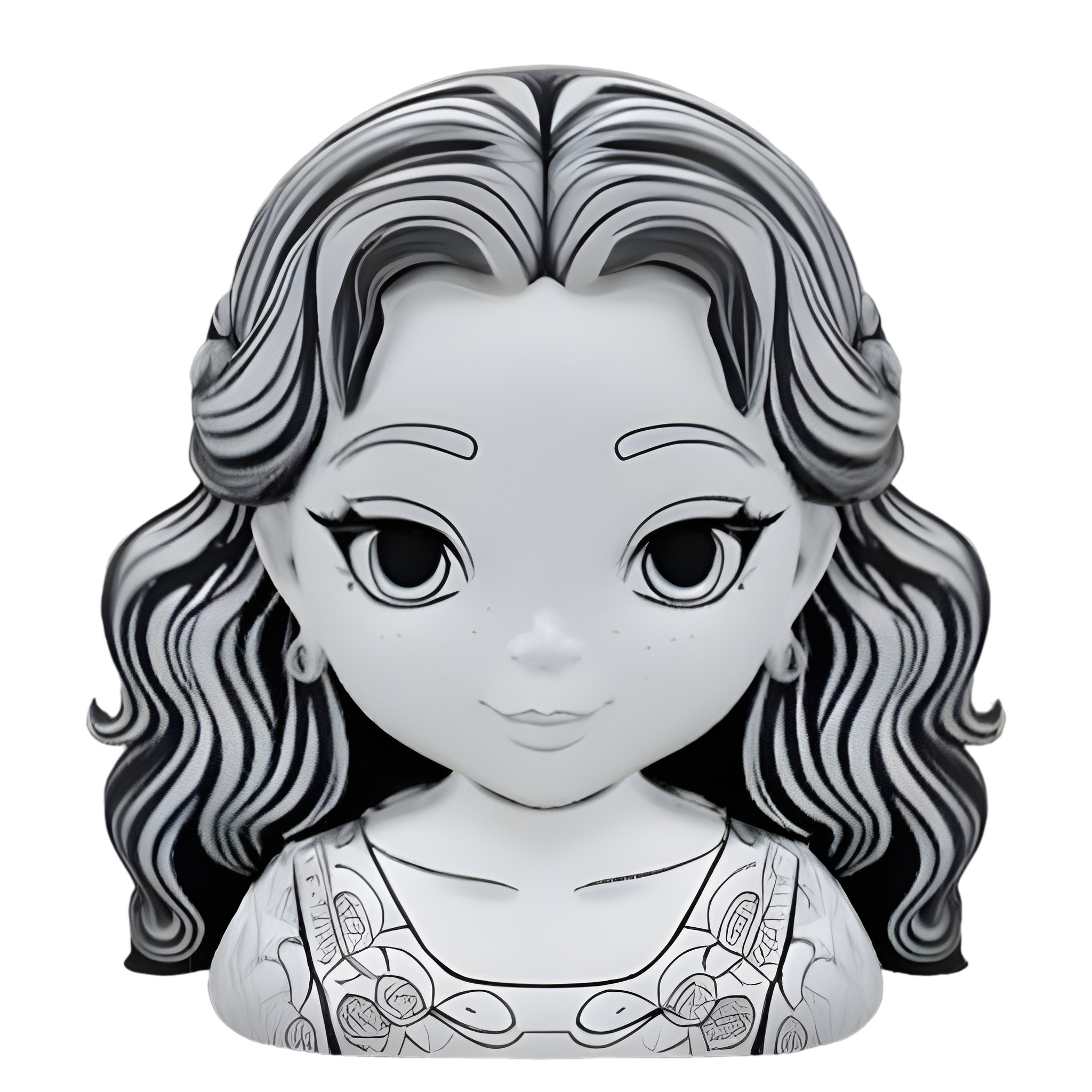 Anime Character Busts Collection - Decorative Series 3D print model_1