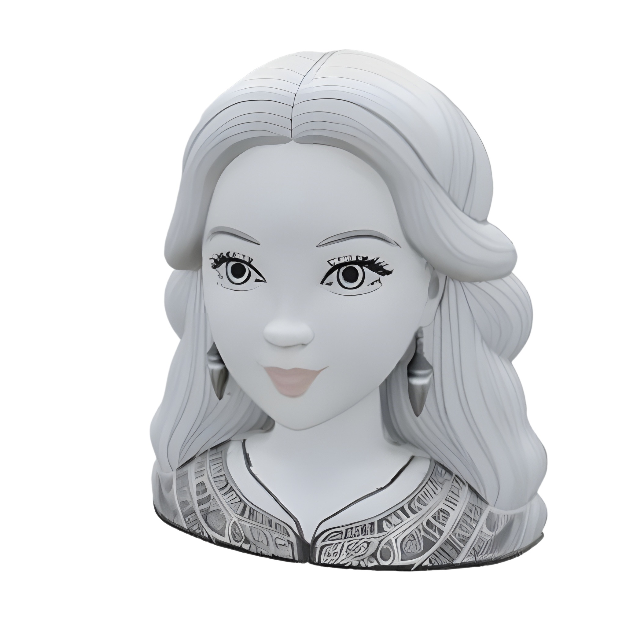 Anime Character Busts Collection - Decorative Series 3D print model_3