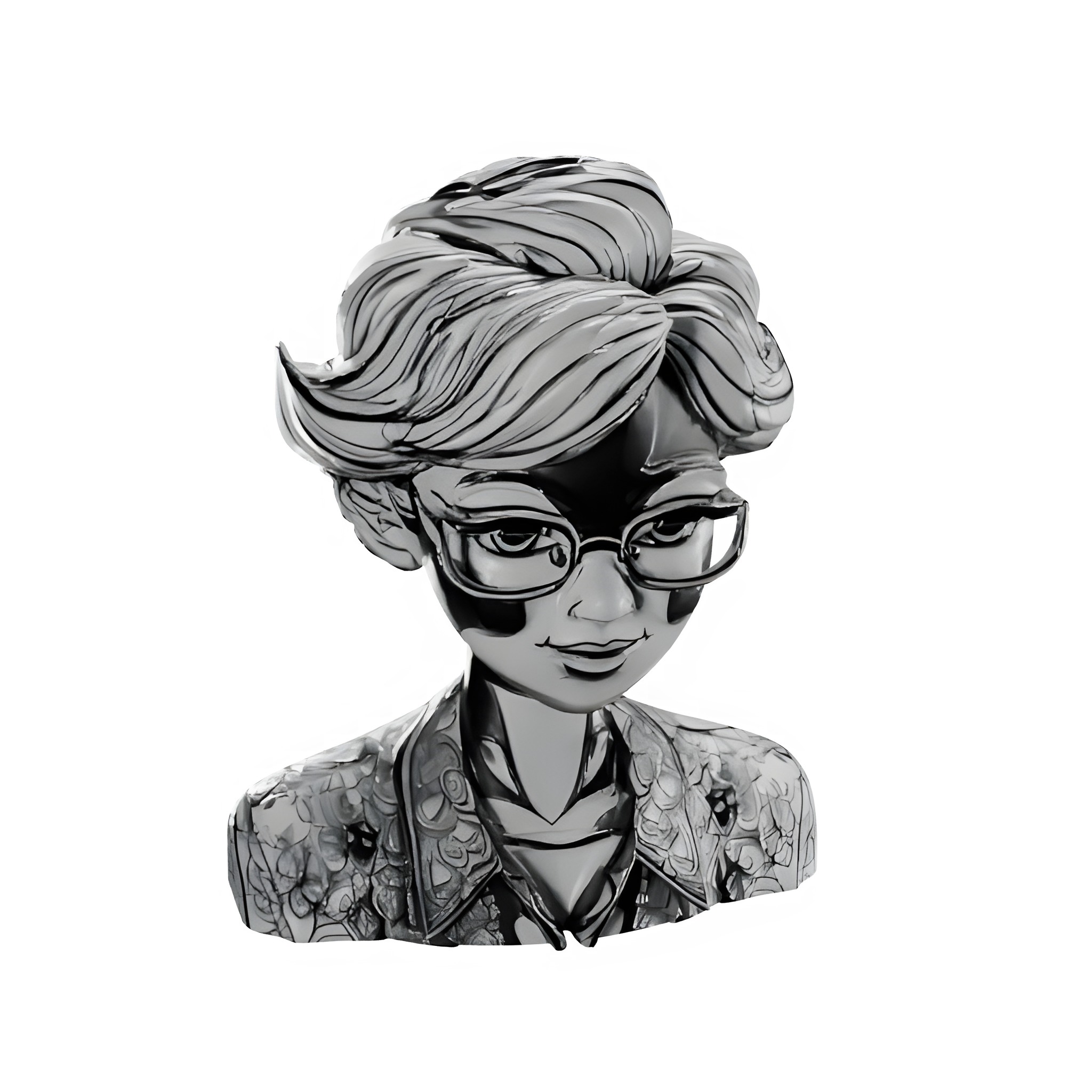 Anime Character Busts Collection - Decorative Series 3D print model_4