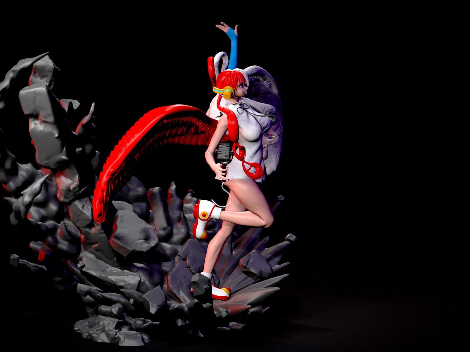 UTA ONEPIECE Fanart Figure 3D print model_7