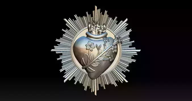 Most Chaste Heart of Joseph 2 3D Print Model 3D print model Most Chaste Heart of Joseph 2 3D Print Model 3D print model