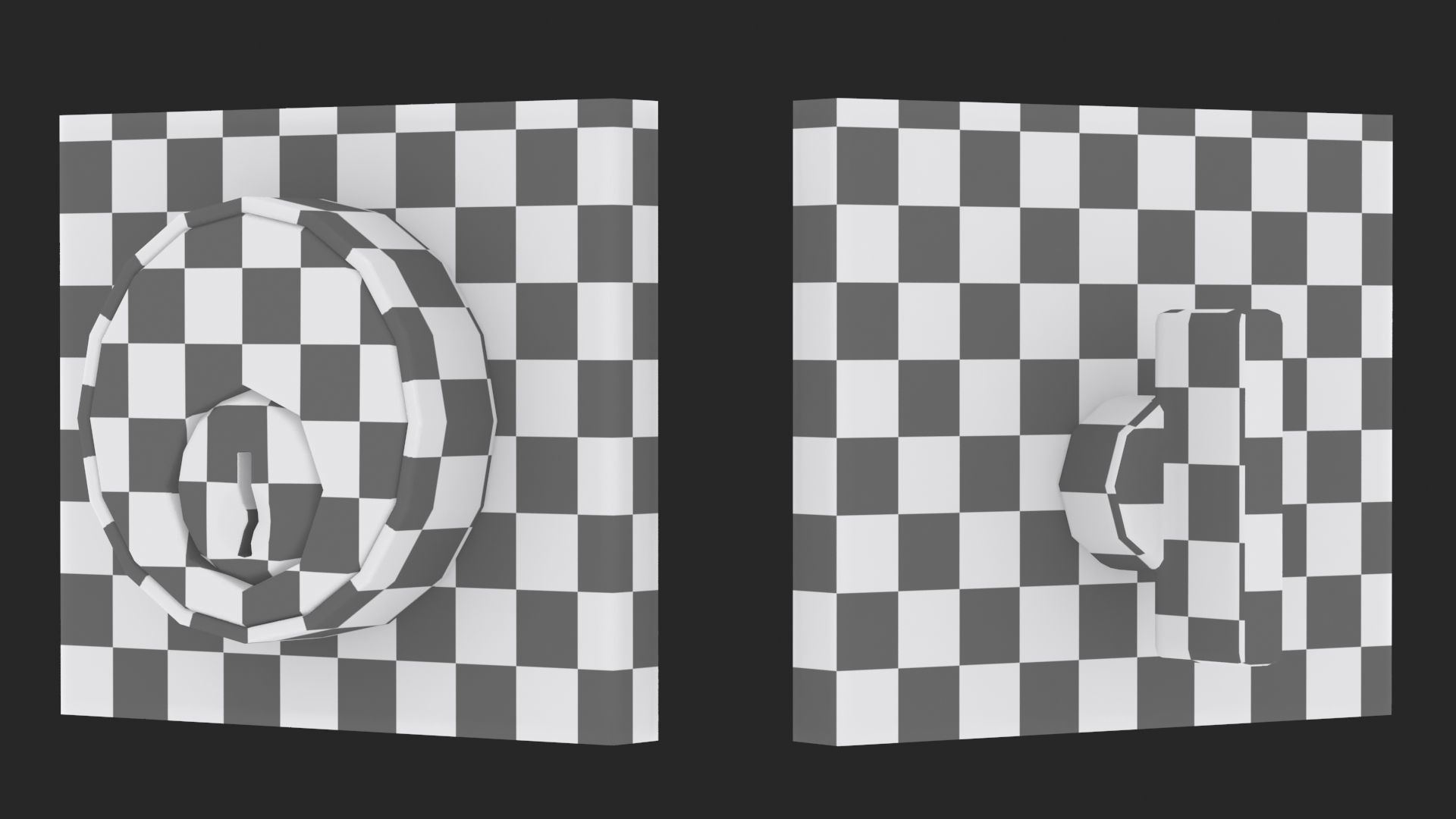 Tumalo Black Single Square Deadbolt 3D model_9