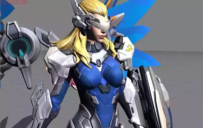 Freya SABER Manhunter Skin  Low-poly 3D model