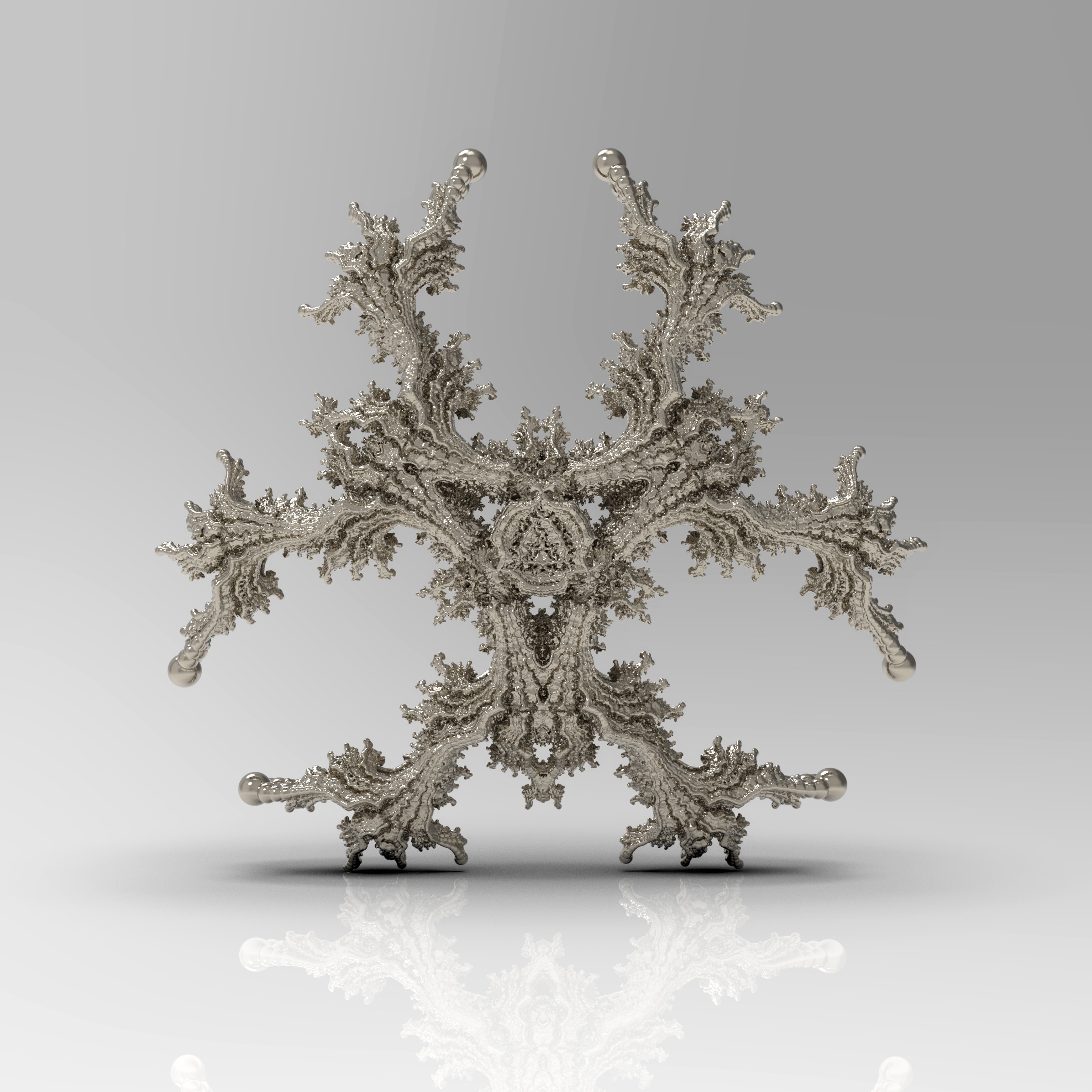 Fractal Kleinian - 3Fold Symmetry 3D print model_1