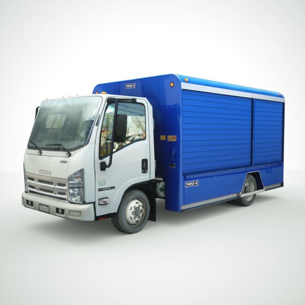 12 Low-Poly Trucks vol2 Low-poly 3D model_34