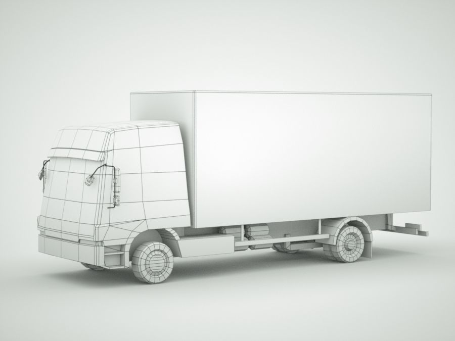 12 Low-Poly Trucks vol2 Low-poly 3D model_27