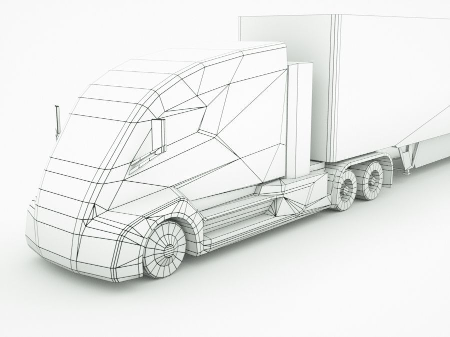 12 Low-Poly Trucks vol2 Low-poly 3D model_9