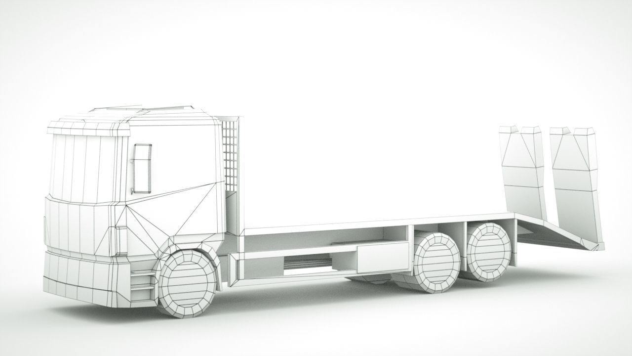 12 Low-Poly Trucks vol2 Low-poly 3D model_30