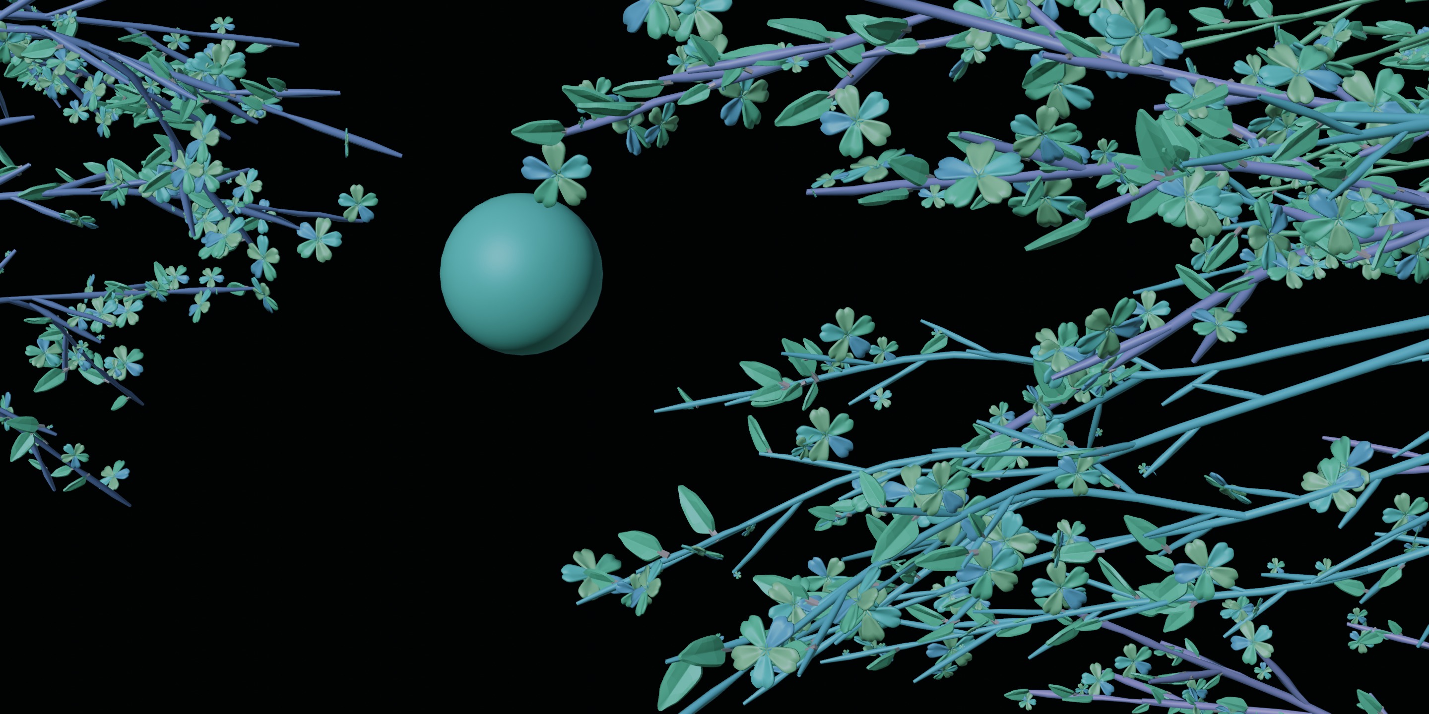 Flower Tree NPR 3D model_3