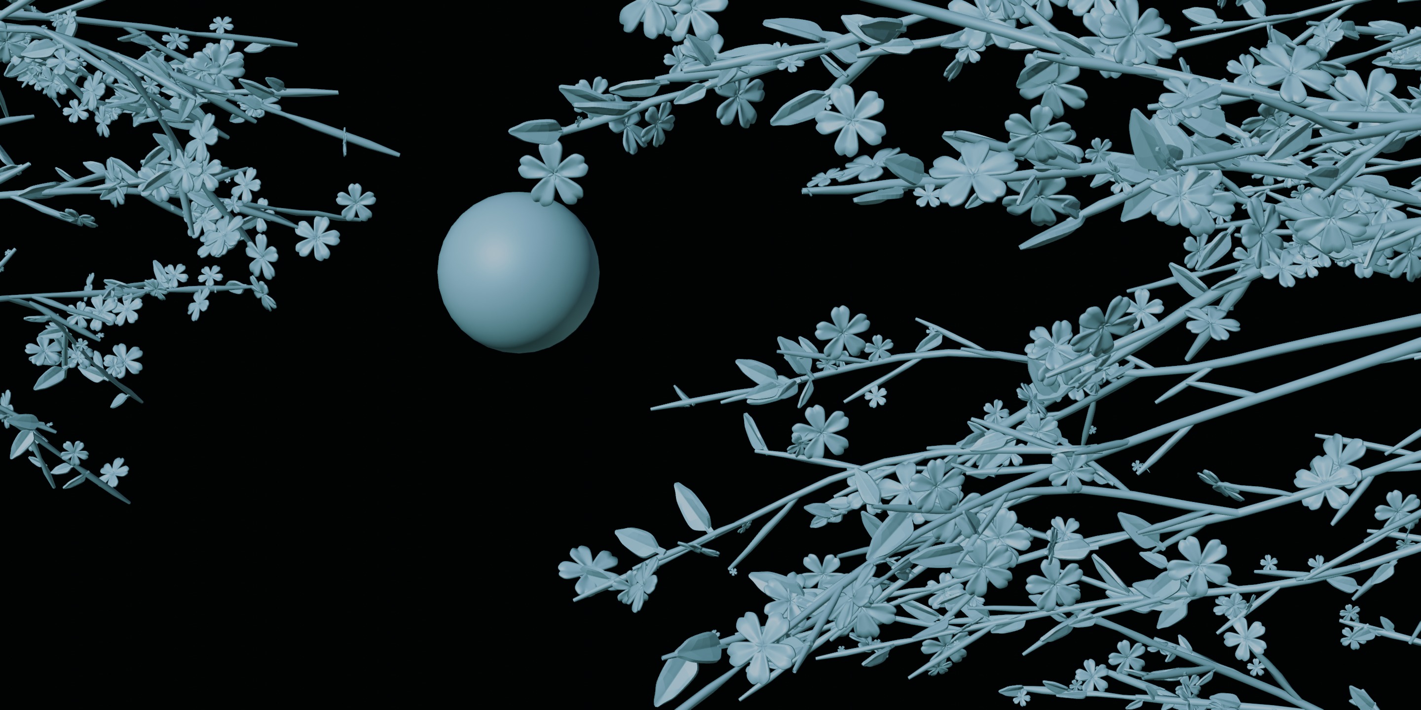 Flower Tree NPR 3D model_2