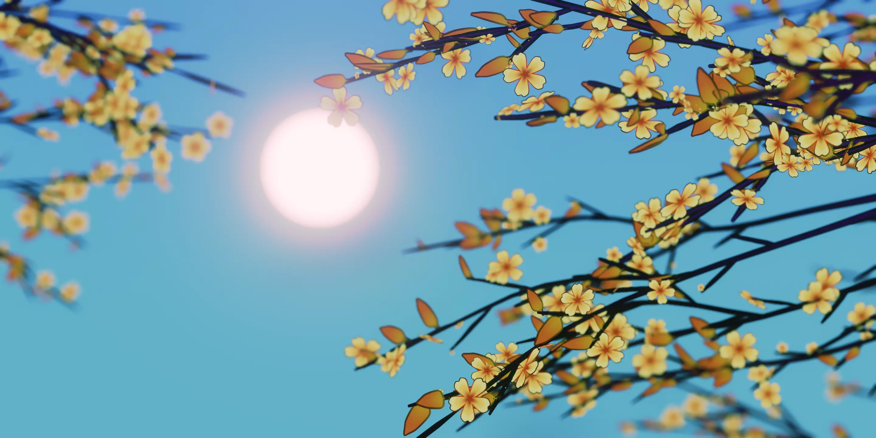 Flower Tree NPR 3D model_0