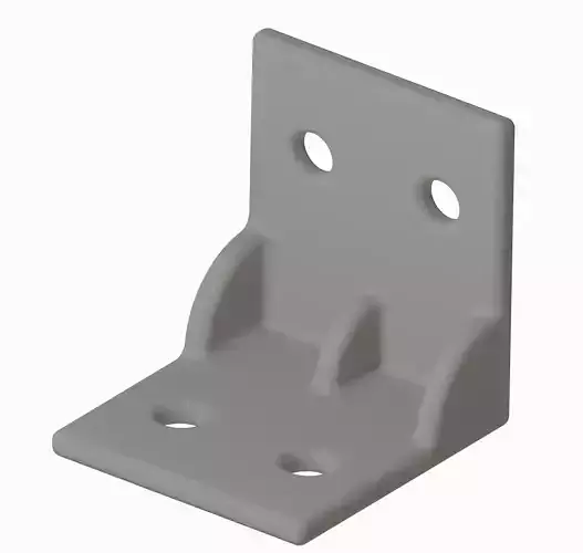 Plastic Square Corner Bracket 3D print model