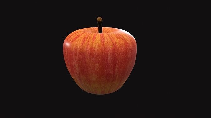Apple Low-poly 3D model 7
