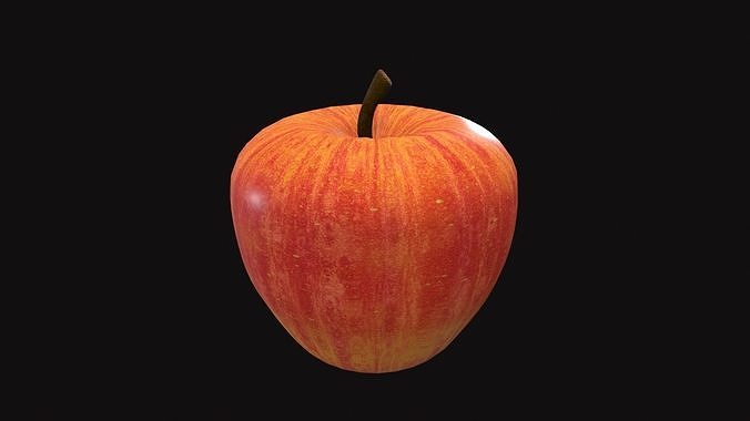 Apple Low-poly 3D model 2