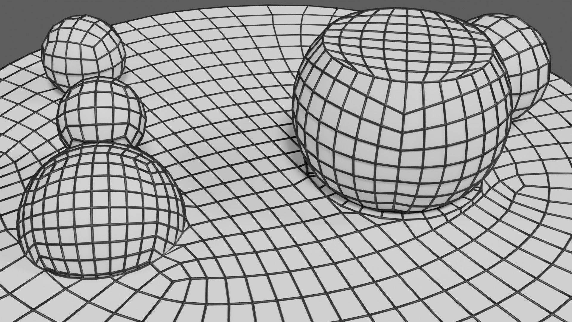 Nucleus structure schematic 3d model Low-poly 3D model_12