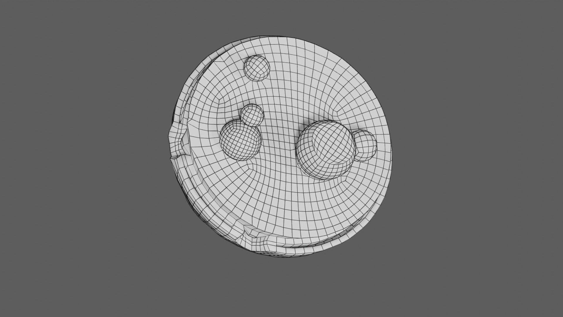 Nucleus structure schematic 3d model Low-poly 3D model_17