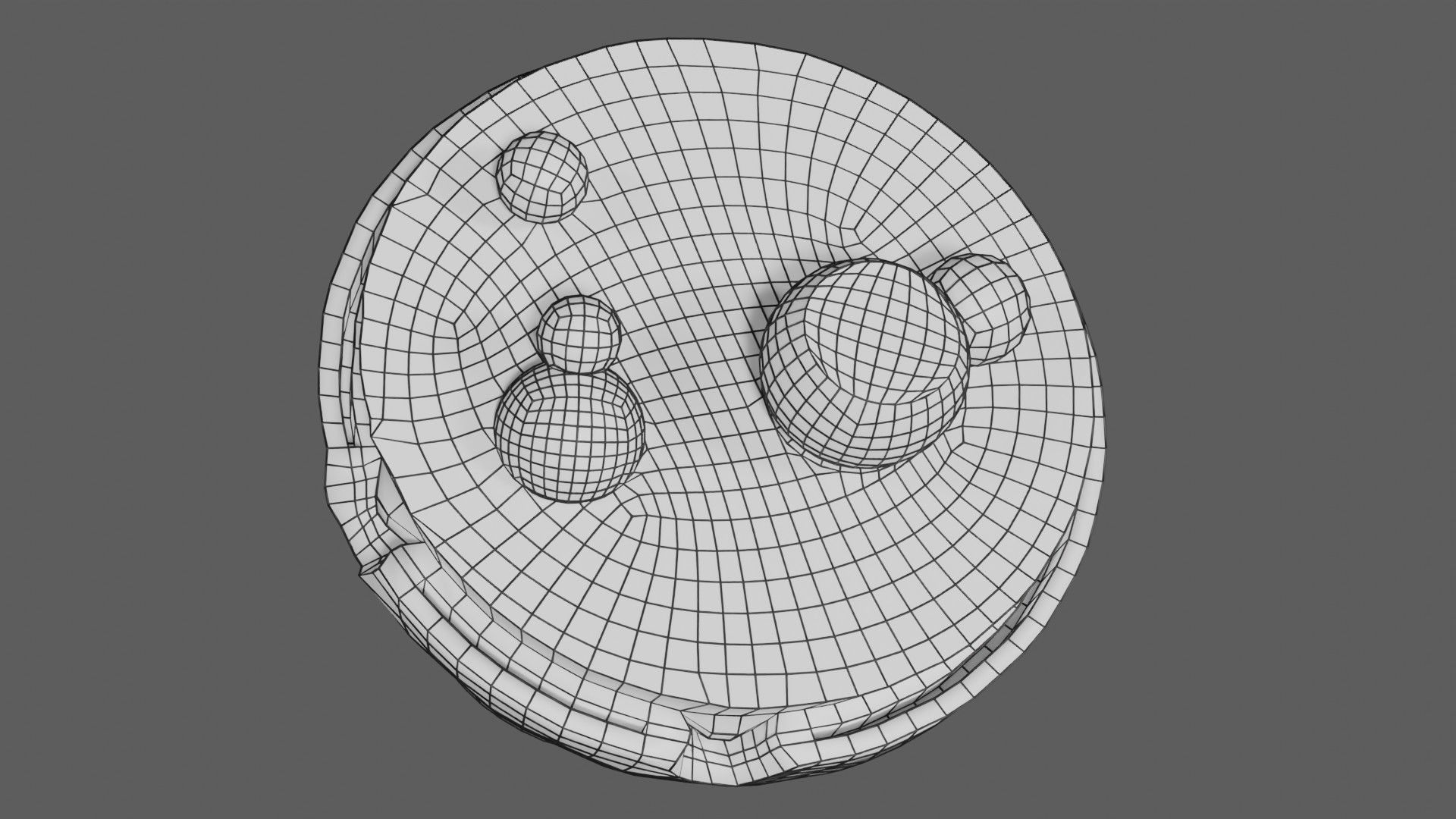 Nucleus structure schematic 3d model Low-poly 3D model_18