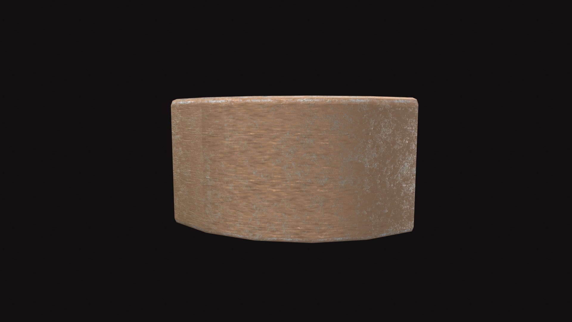 Cheese Low-poly 3D model_6