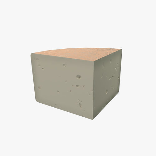 Cheese Low-poly 3D model