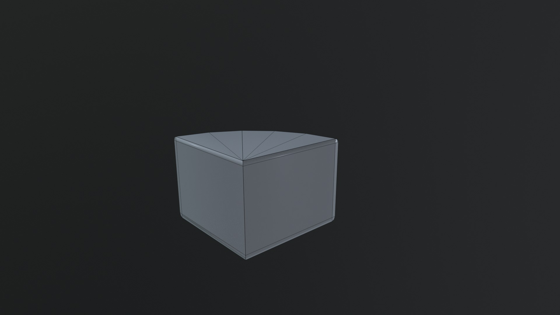 Cheese Low-poly 3D model_9