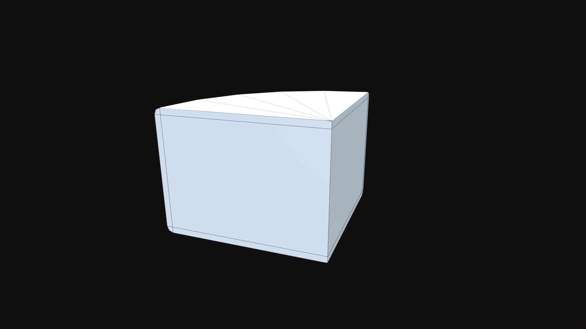 Cheese Low-poly 3D model_11