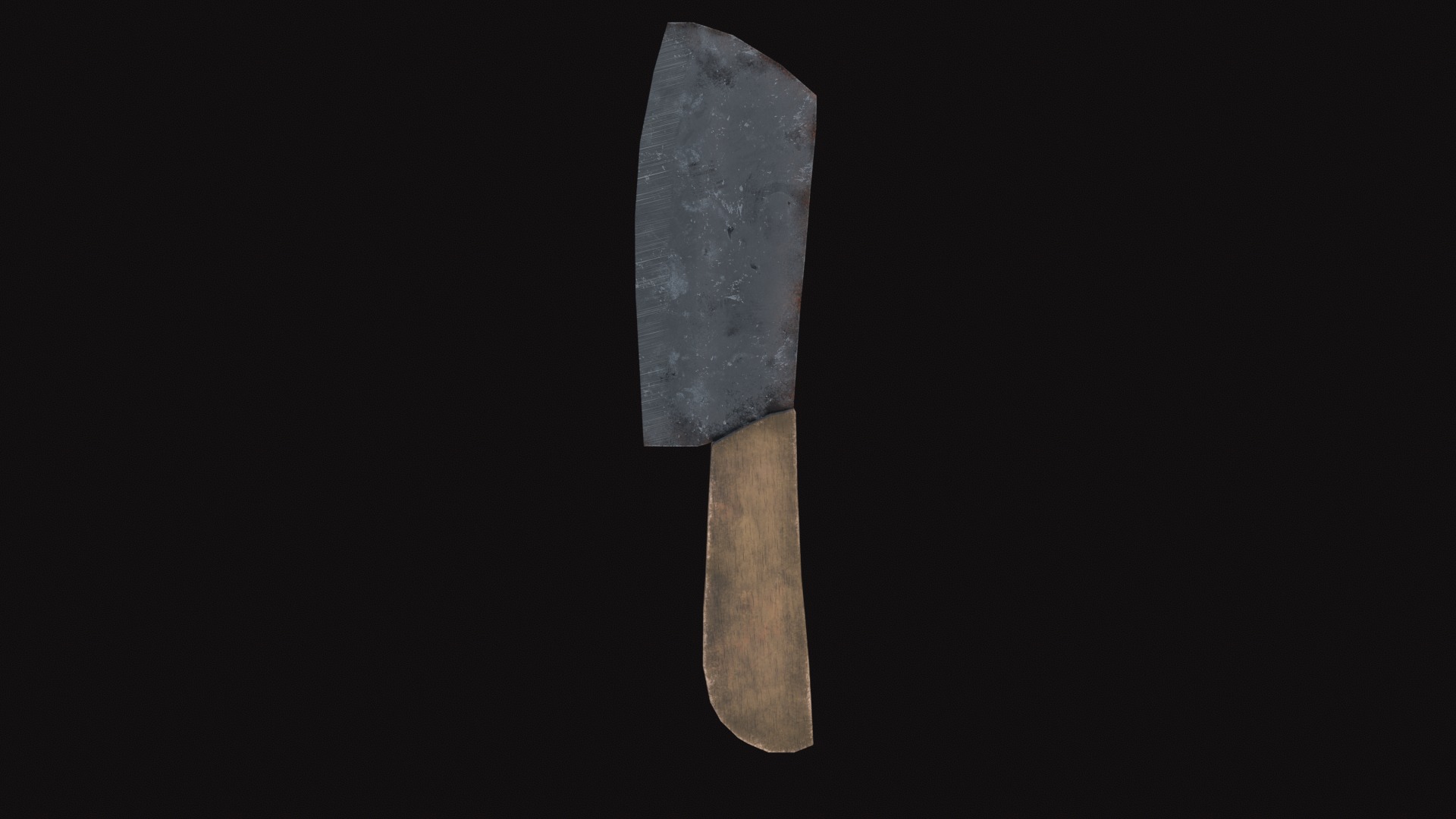 Knife Low-poly 3D model_4
