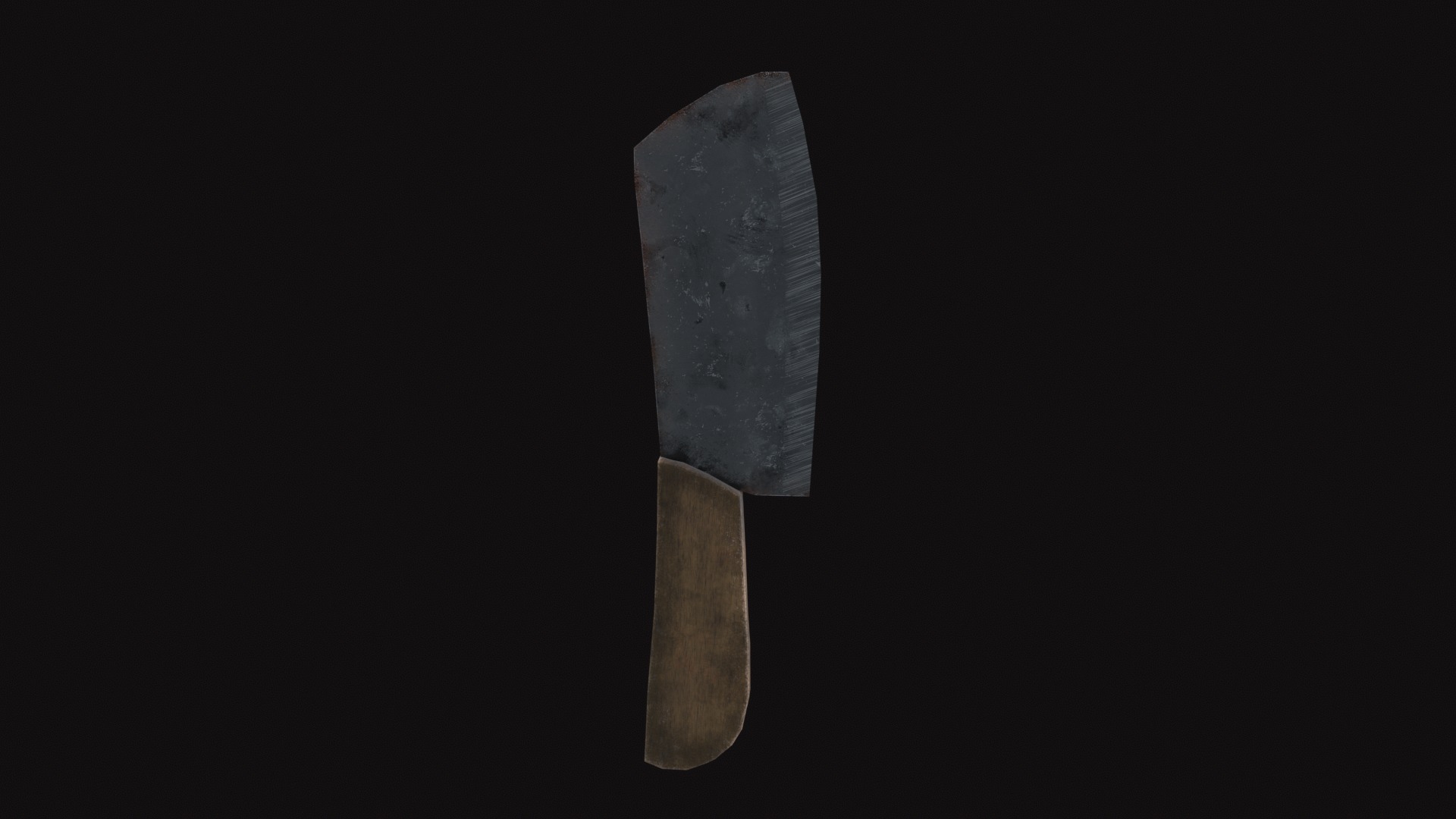 Knife Low-poly 3D model_3