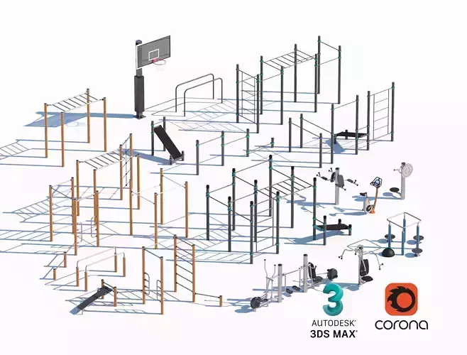 Comprehensive Outdoor Fitness and Sports Equipment Set