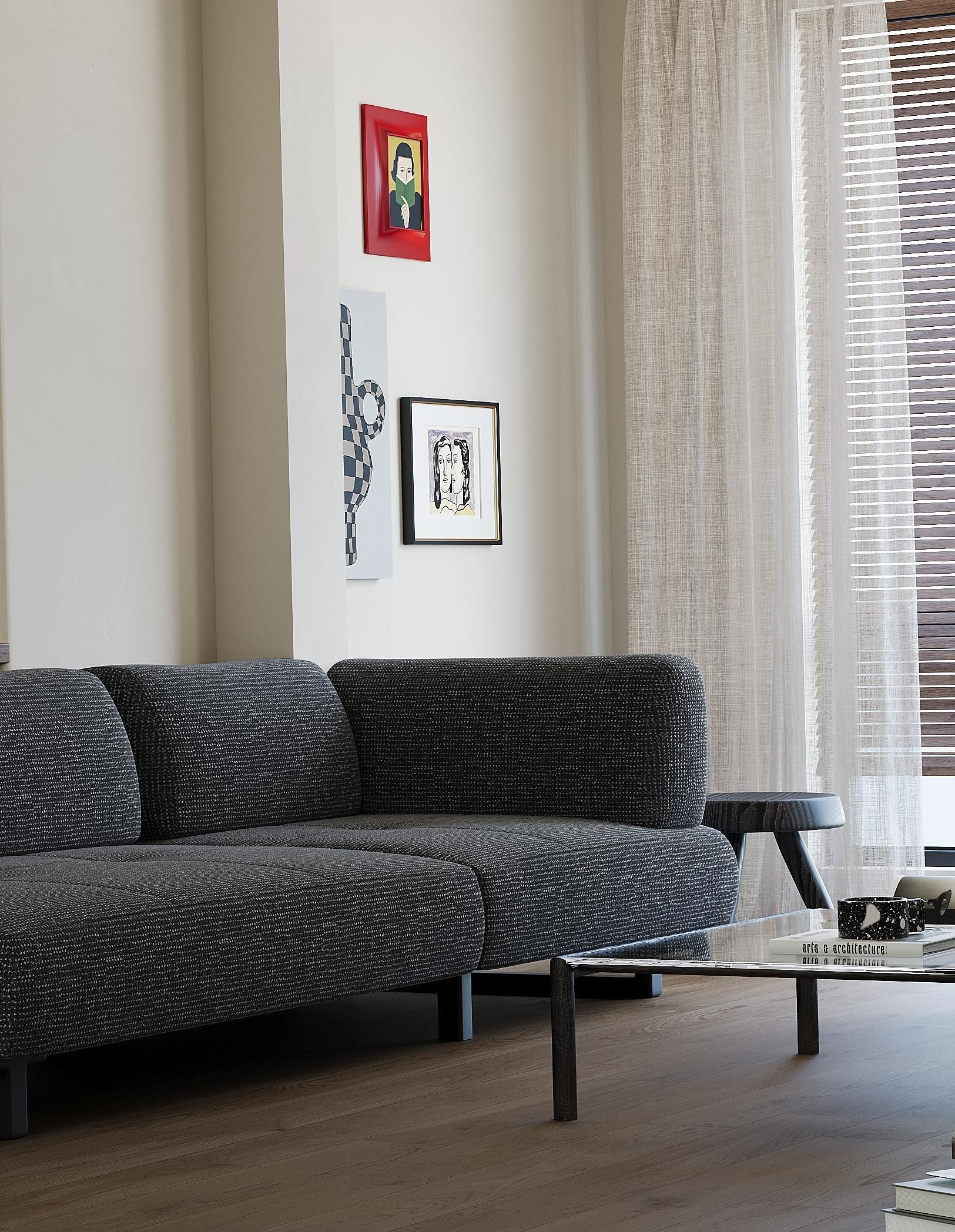 Medieval living room 3D model_4