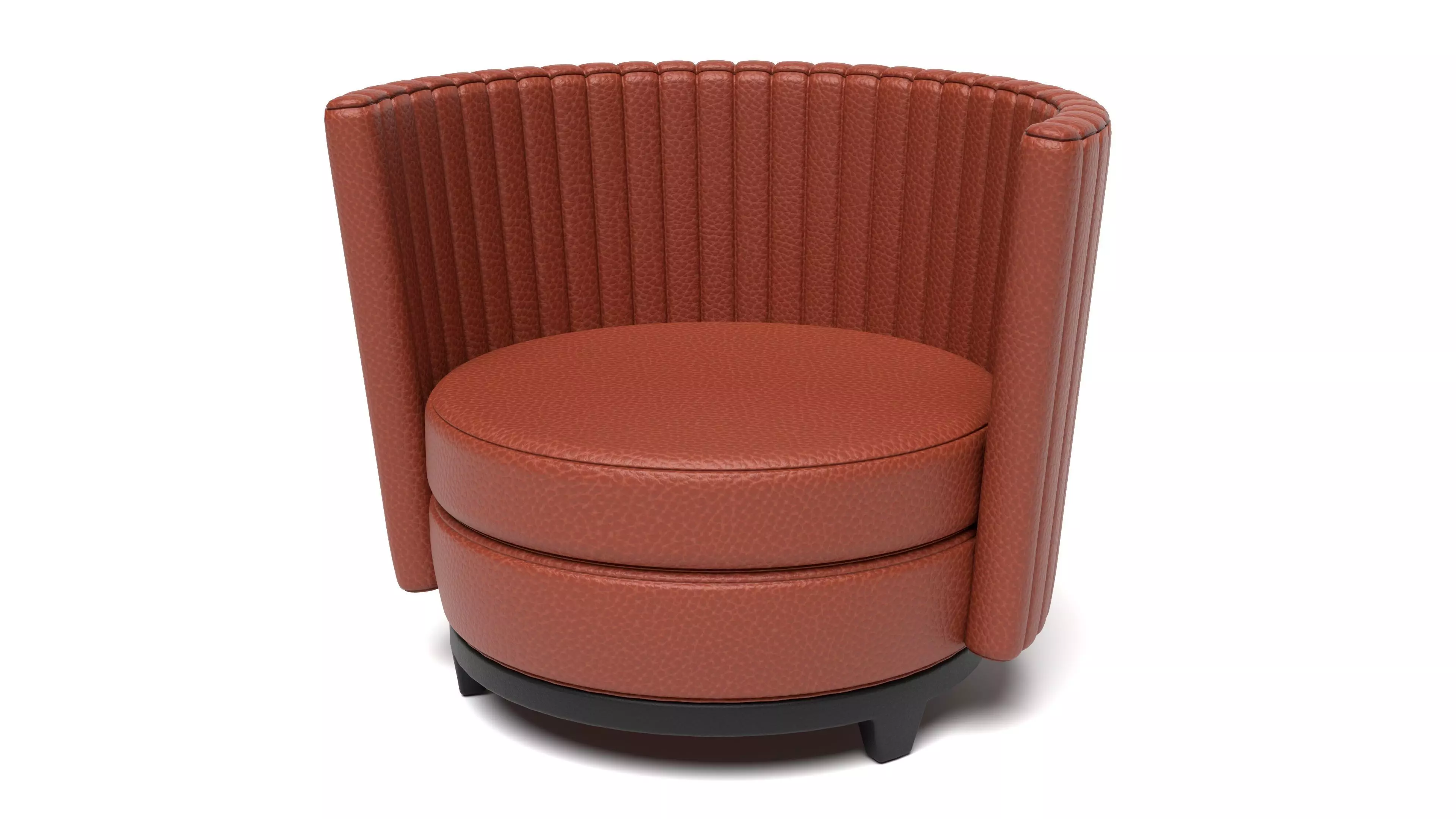 Classic Leather Sofa for Timeless Comfort 3D model