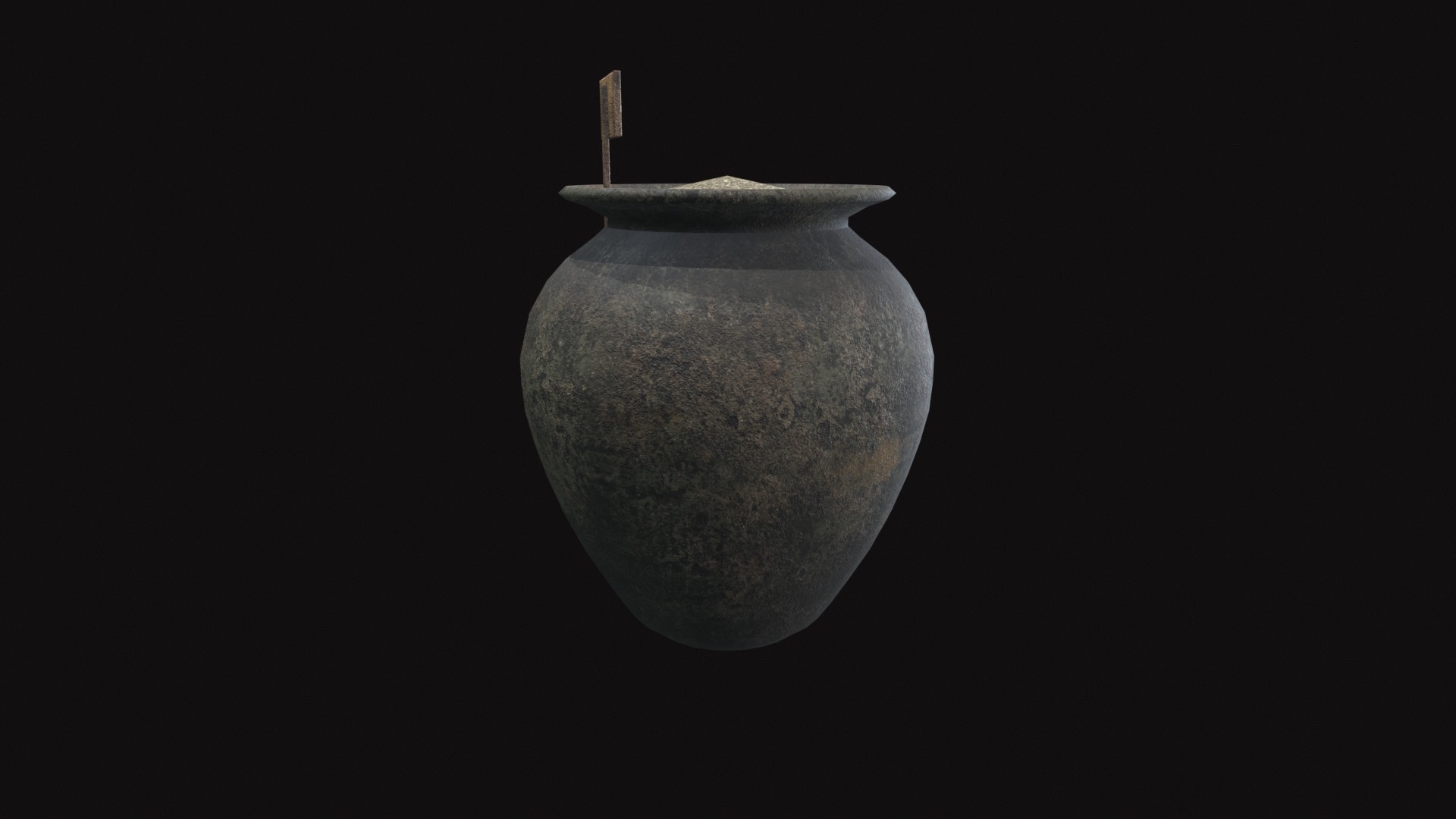 Medieval Pot V02 Low-poly 3D model_6