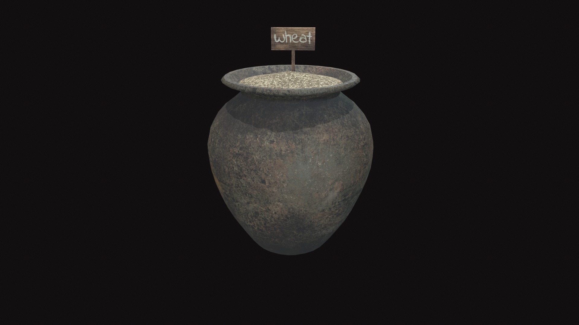Medieval Pot V02 Low-poly 3D model_4
