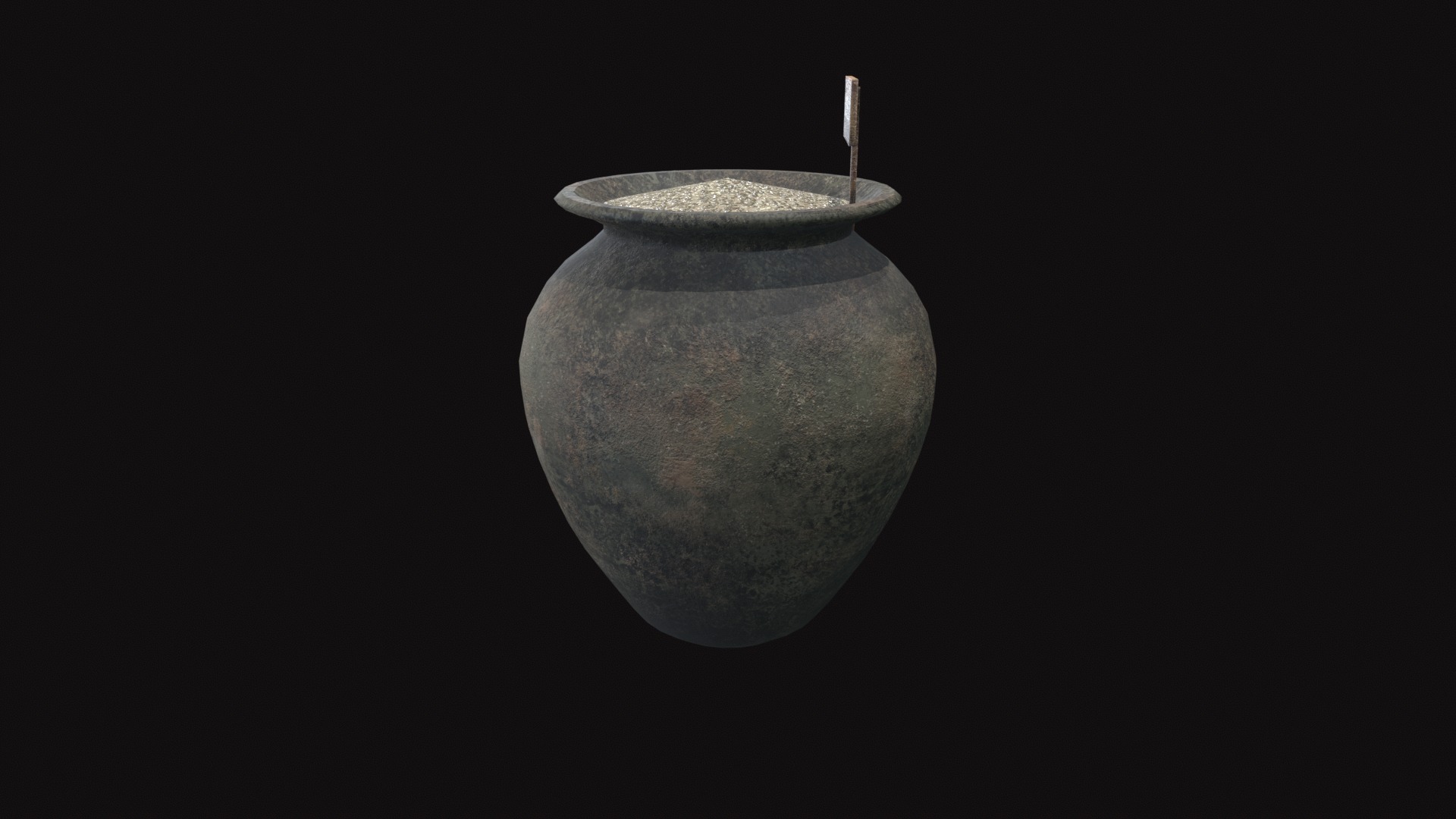 Medieval Pot V02 Low-poly 3D model_5