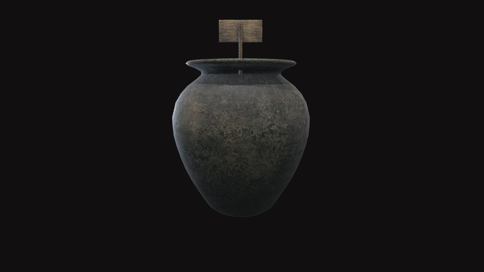 Medieval Pot V02 Low-poly 3D model_3