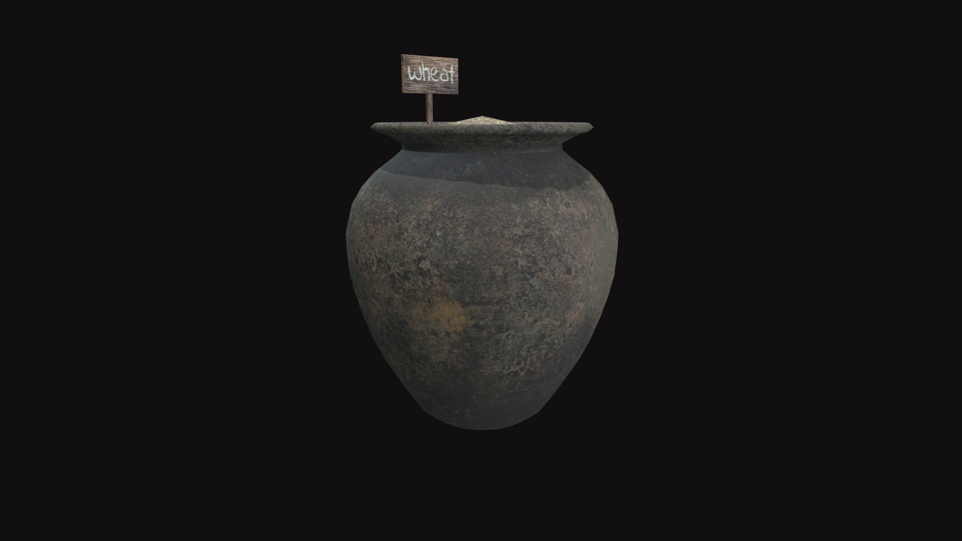 Medieval Pot V02 Low-poly 3D model_2