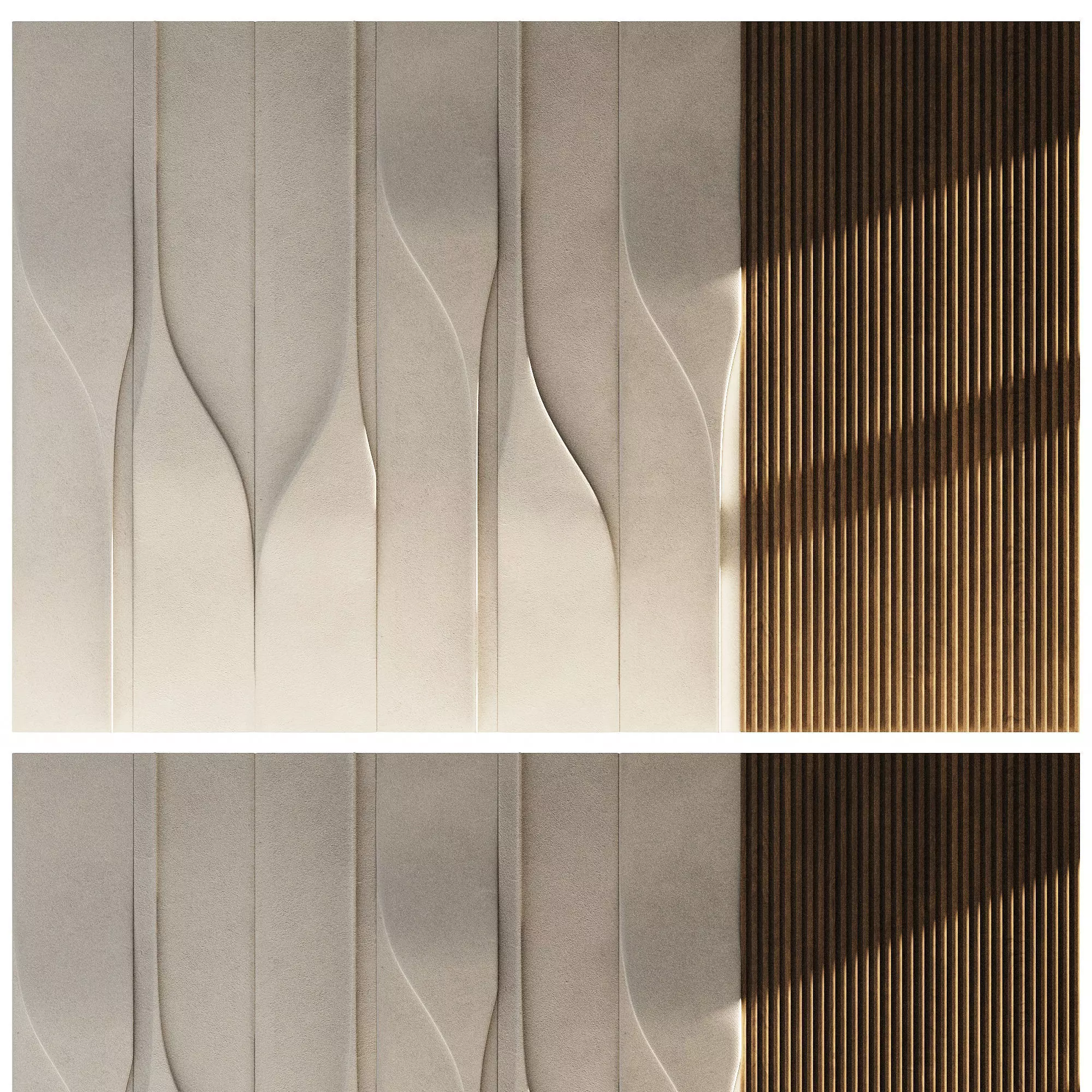 Wall 3D panel 01 3D model_0