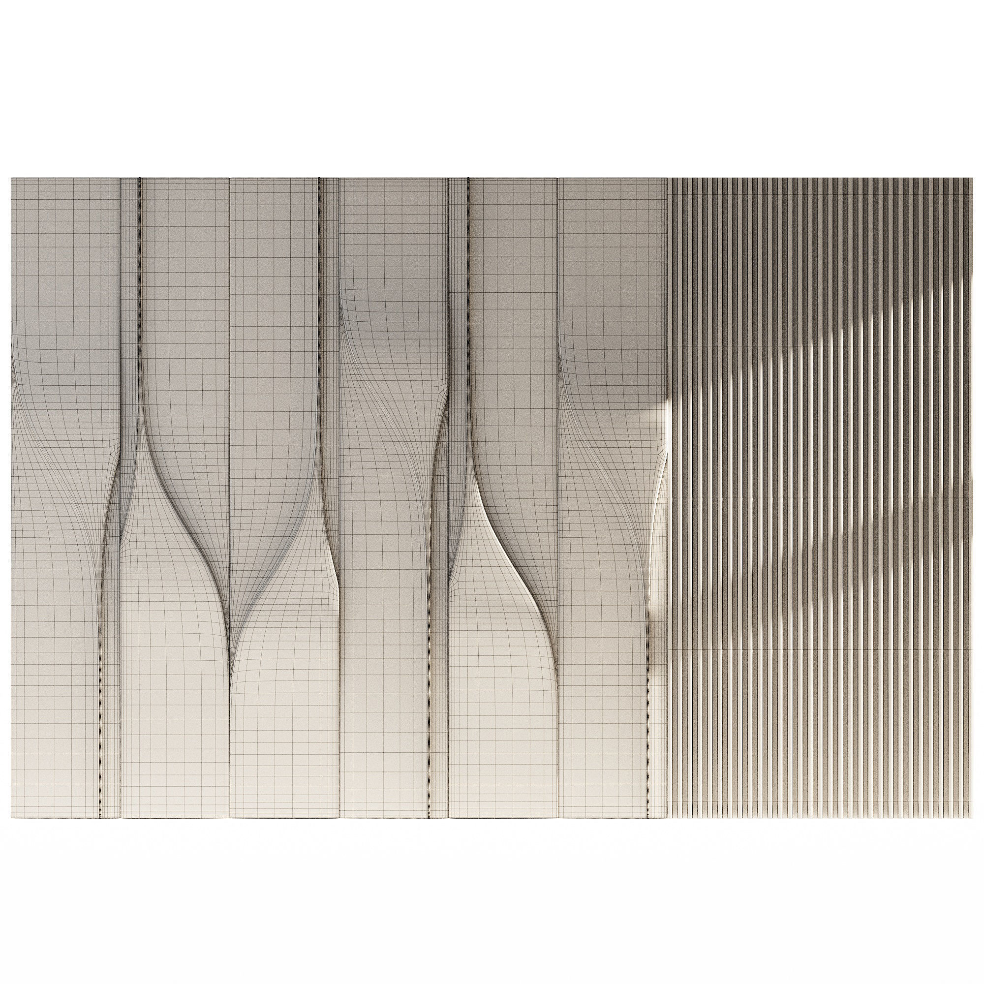 Wall 3D panel 01 3D model_2