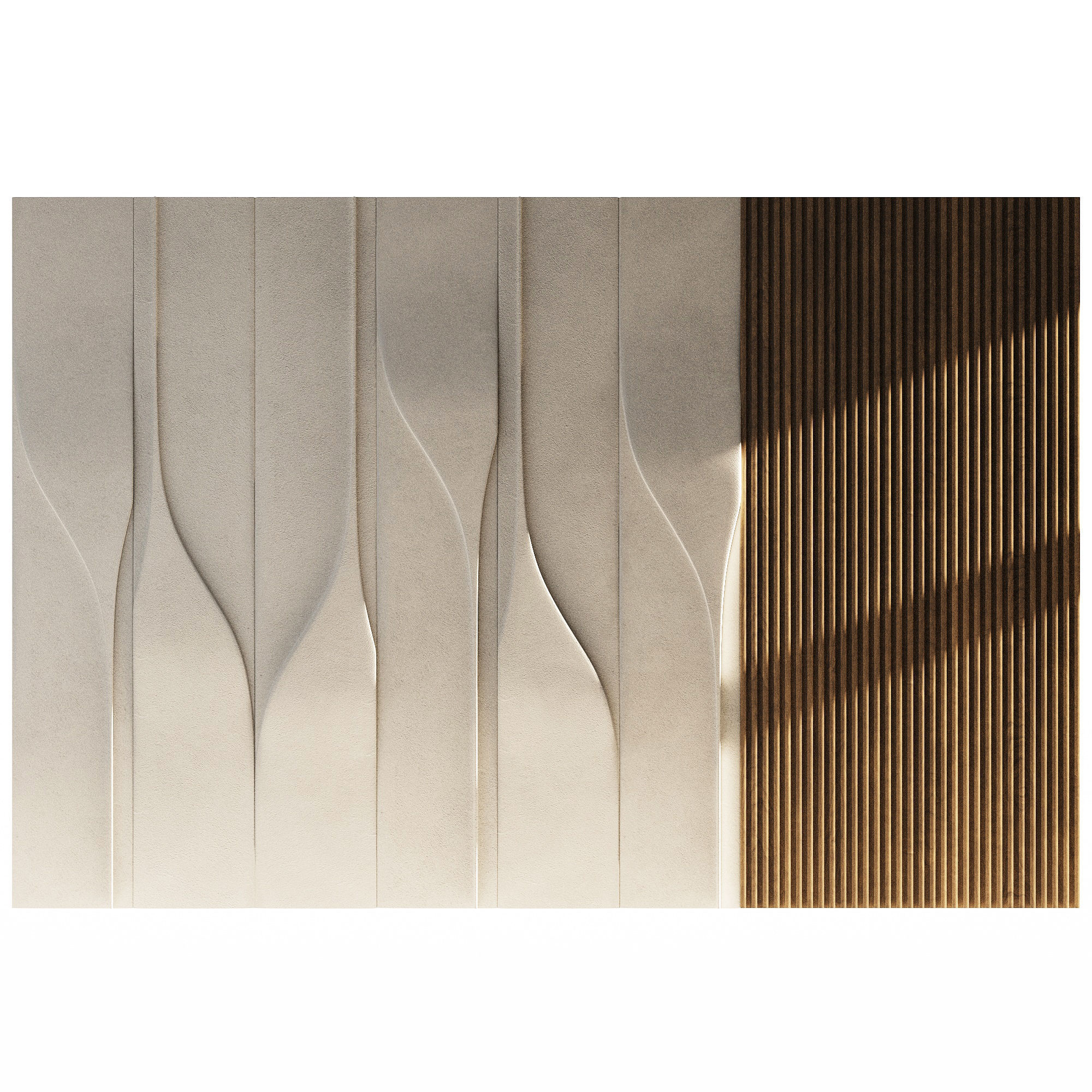 Wall 3D panel 01 3D model_1