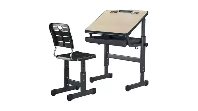 Desk and chair Prestige Galaxy 3D model