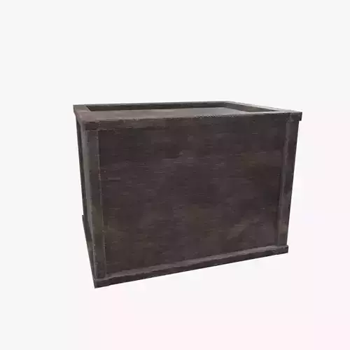 Medieval Wooden Basket V03