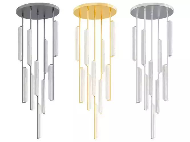 RH Audubon Round Chandelier 24 3D model