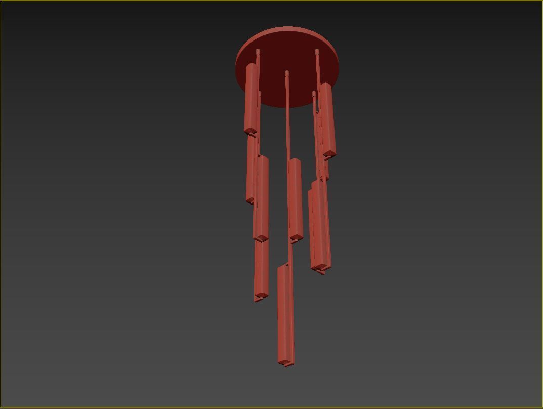 RH Audubon Round Chandelier 24 3D model_10