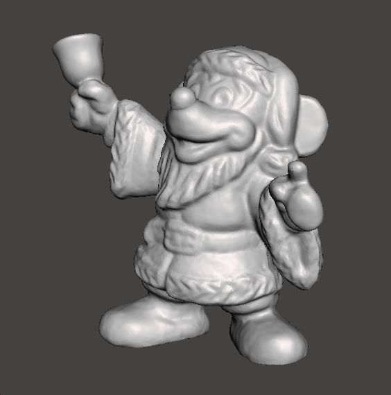 MICKEY SANTA CLAUS CHRISTMAS VINTAGE FIGURE STATUE ORNAMENT 3D print model_1