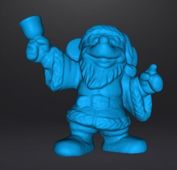 MICKEY SANTA CLAUS CHRISTMAS VINTAGE FIGURE STATUE ORNAMENT 3D print model_8