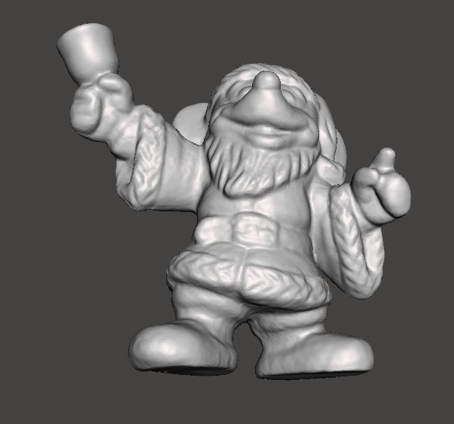 MICKEY SANTA CLAUS CHRISTMAS VINTAGE FIGURE STATUE ORNAMENT 3D print model_7